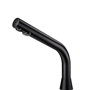 Wastafelkraan M3/8" mat zwart H.170mm met 6V batt