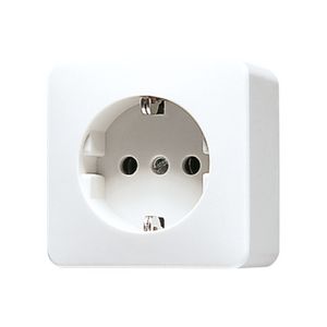 Wandcontactdoos alpin wit met R/A AP600