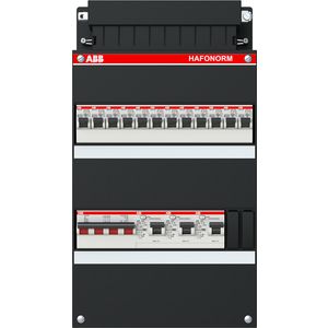 Installatiekast 12x achter 3x 30mA + HS 3-f Installatiekast