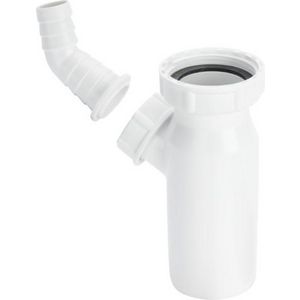 Verstelpijp 1 1/2x50x110 kunststof/wit