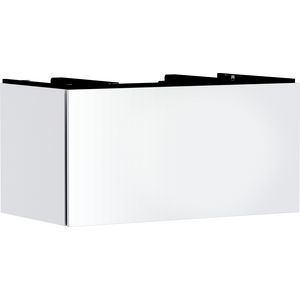 Badmeubel Xilesa E 980/550 1 lade waskom/gesl. wastafel mat wit