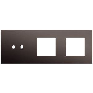 3-voudige afdekplaat horizontaal 71mm centerafstand voor een tweev