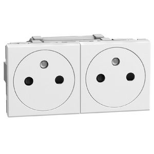Doos a 30st. Light Now vlakke Wandcontactdoos 2X2P+Penaarde voorbedraad