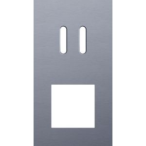 Afdekplaat 2-voud vertic. 71mm centerafst 226-56856