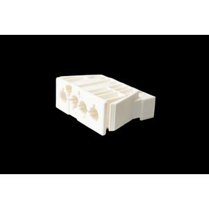 Chassisdeel 4-polig male wit (AC166 GEST/ 4 w) VVE=10