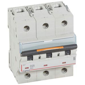Installatieautomaat 3-polig D-karakteristiek 25A 25kA DX³ DIN
