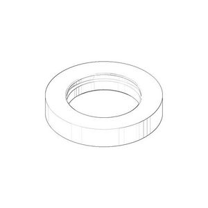 Rozet 55x38,6x10mm chr