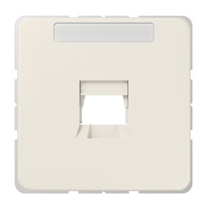 Afdekking wit voor mod.jack 1-voudig CD500