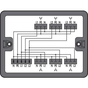 Verdeeldoos Draai- naar wisselstroom 899-631/105-000