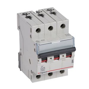 Installatieautomaat MCB TX3 3-polig D-karakteristiek 25A 6000A