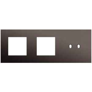 3-voudige afdekplaat horizontaal 71mm centerafstand voor twee 45x45mm