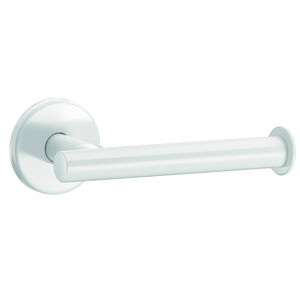 Toiletpapierhouder voor enkele rol RVS wit epoxy