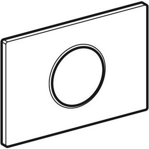 Onderdeel plaat 1-toets Sigma10 ROUND IR wit/mat chroom