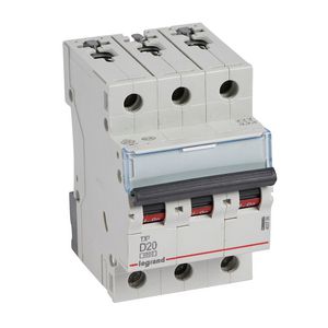 Installatieautomaat MCB TX3 3-polig D-karakteristiek 20A 6000A