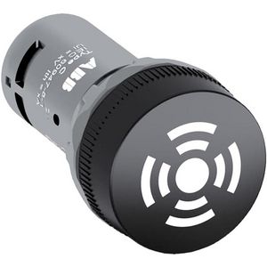 Paneelzoemer buzzer 24Vac/dc Niet verlicht zwart pulserent