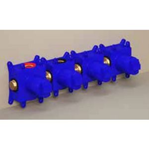 Inbouwbox blauw tbv inbouwthermostaat Symmetry 2 stopkranen