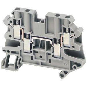 Doorvoerklem 4mm² 32A Enkel niveau Schroef Grijs VVE=50