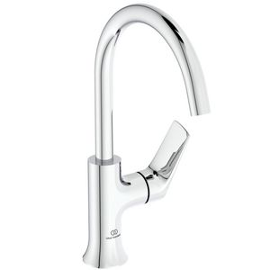 Wastafelmengkraan 114x204x311mm chroom 3.8l/m z. waste La Dolce Vita