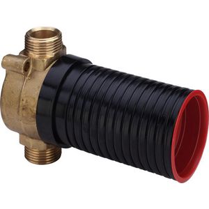 Inbouw-Buisonderbreker 3/4 messing/blank