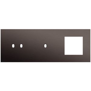 3-voudige afdekplaat horizontaal 71mm centerafstand voor een tweev