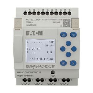 Easy E4 100 - 240V AC 110 - 220V DC 8DI 4DQ relais display,