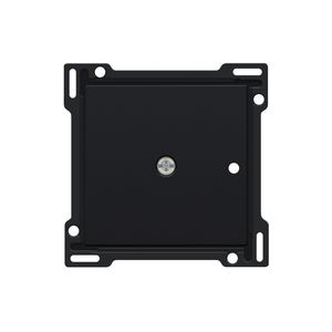 Afwerkingsset 1-kanaals inbouw RF met enkelpolig black