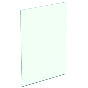 Inloopdouchewand dual access glas 140cm incl. vloerprofiel zilver excl. rechte muursteunen
