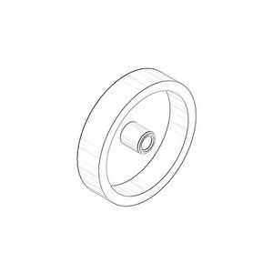 Trek aan de knop 45x10mm chr