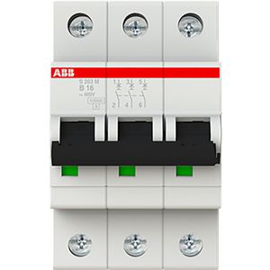 Installatieautomaat 10kA 3-polig B-karakteristiek 16A