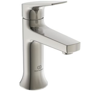 Wastafelmengkraan 52x142x169mm silver storm (rvs-look) 3.8l/m z. waste La Dolce Vita