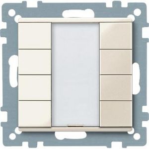 Impulsdrukker 4-voudig plus Wit Systeem M KNX