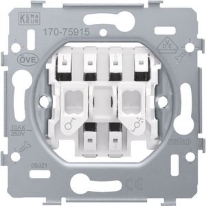 Sokkel rolluikschakelaar elektr. gescheiden 10AX/250Vac