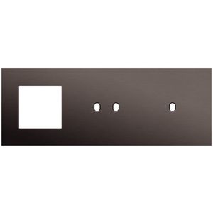 3-voudige afdekplaat horizontaal 71mm centerafstand voor een 45x45mm