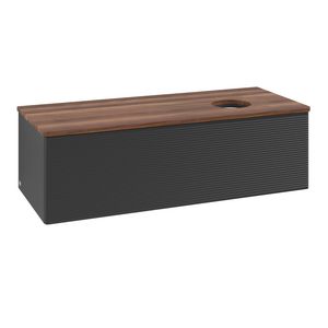 Wastafelonderkast Antao 1200x360x500mm Black Matt Lacquer K34112PD