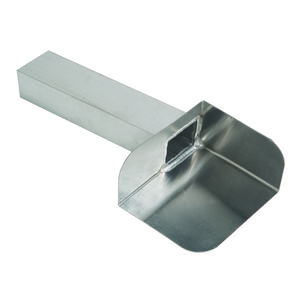 Hoekkiezelbak rechts aluminium 60x100mm 90° L=600mm