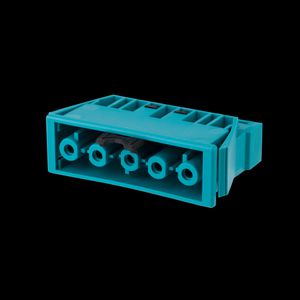 chassisdeel 5-polig female turquoise (AC166 GEBU/ 5)