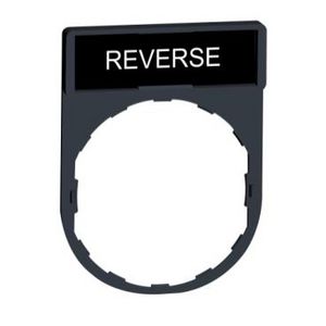 Schild 30x40mm + etiket 8x27mm 22mmREVERSE" VVE=10