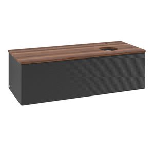 Wastafelonderkast Antao 1200x360x500mm Black Matt Lacquer K34152PD