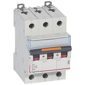 Installatieautomaat 3-polig C-karakteristiek 10A 25kA DX³ DIN