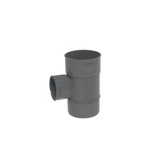 PVC+ lijm T-stuk verlopend 88.5° grijs 110x40mm mof/mof/spie