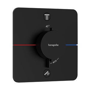 ShowerSelect Comfort Q thermostaat afbouwdeel tbv inbouw mat zwart