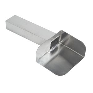 Hoekkiezelbak rechts aluminium 60x80mm 90° L=600mm