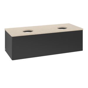 Wastafelonderkast Antao 1200x360x500mm Black Matt Lacquer K35013PD