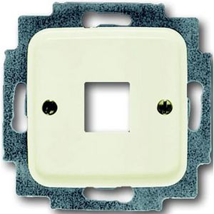 Centraalplaat 1 x MJ 216000-2/216005-4 SI creme (2561-212)