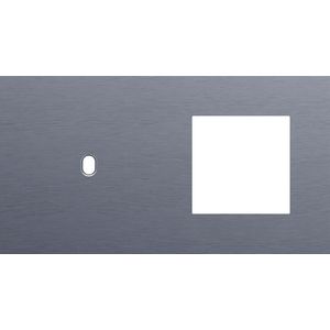 Afdekplaat 2-voud horiz. 71mm centerafst. 226-57805