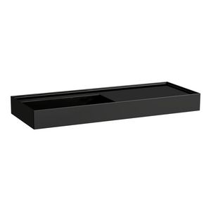 Wast. afleg r 1200x460mm z. kraangat z. overl. glossy black