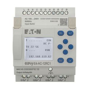 Easy E4 100 - 240V AC 110 - 220V DC 8DI 4DQ relais display,