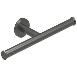 Toiletrolhouder dubbel geborsteld metal black PVD