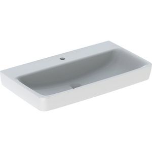 Renova Plan wastafel 85x48cm met kraangat zonder overloop wit