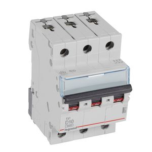 Installatieautomaat MCB TX3 3-polig D-karakteristiek 10A 6000A